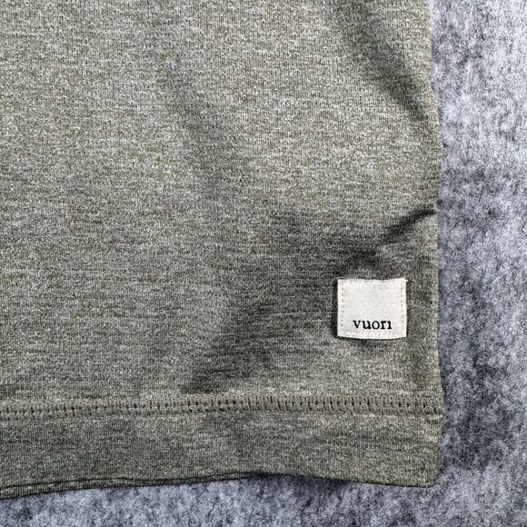 Vuori Shirt Mens Large Tradewind Performance Pocket Green Long Sleeve Crewneck - Picture 6 of 12